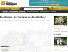Tablet Screenshot of garten-blockbohlenhaus.com